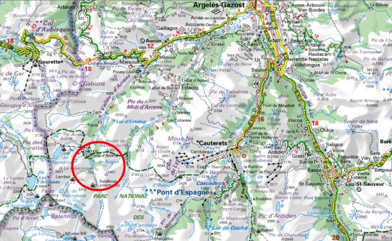 carte lacs de rémoulis