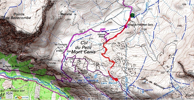 detail parcours lacs perrin