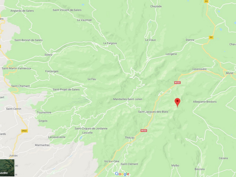 localisation plomb du cantal