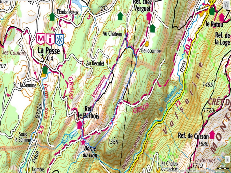 parcours la borne au lion