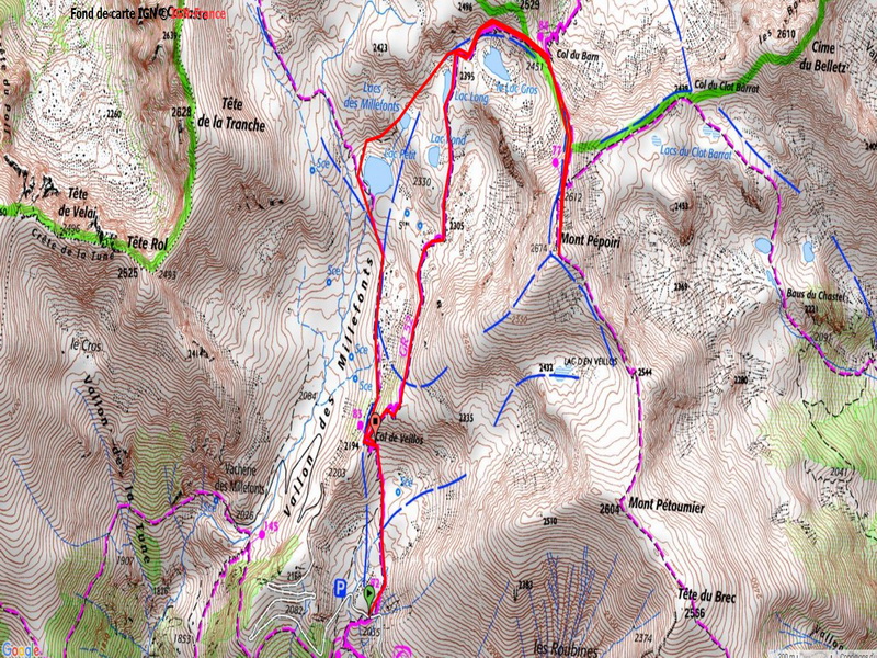 parcours lacs de millefonts