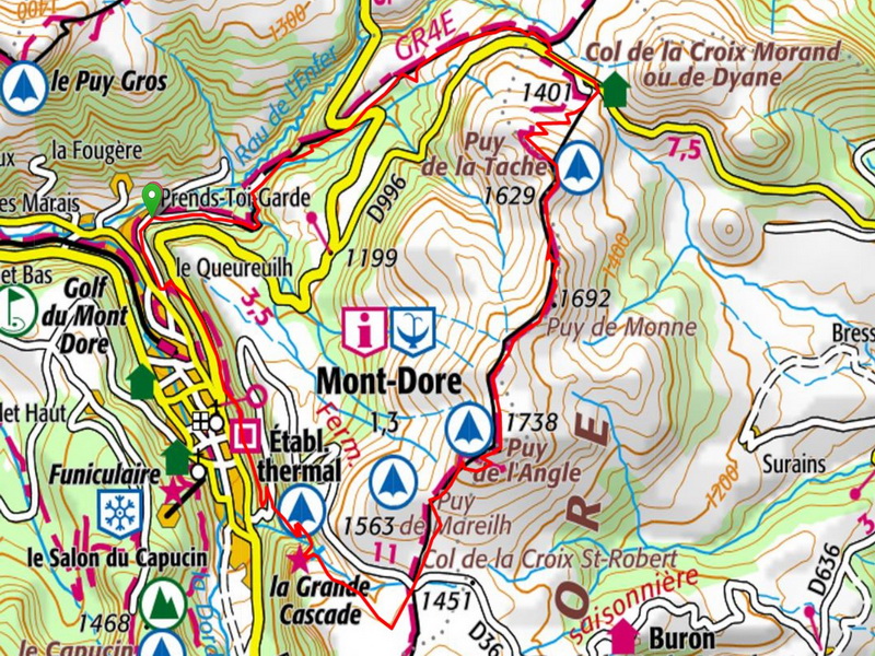 parcours les cascades mont dore