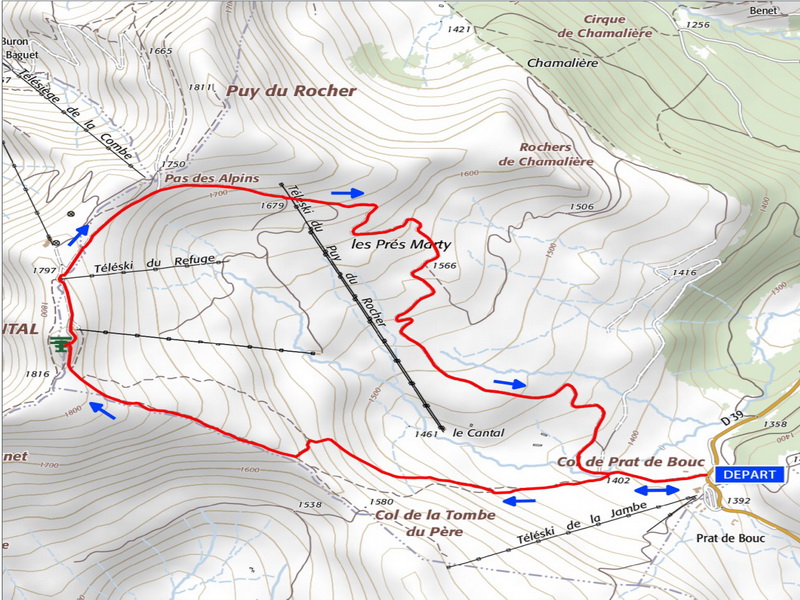 parcours plomb du cantal