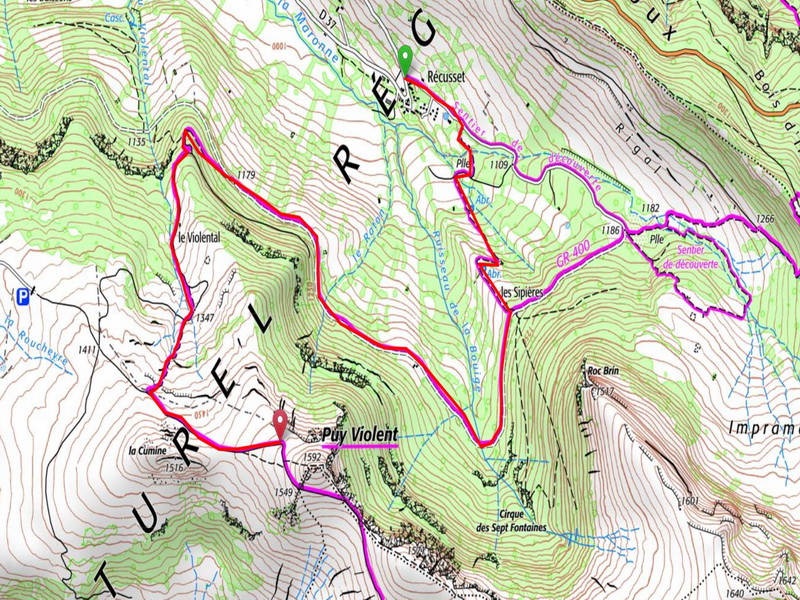 parcours puy violent buron violental