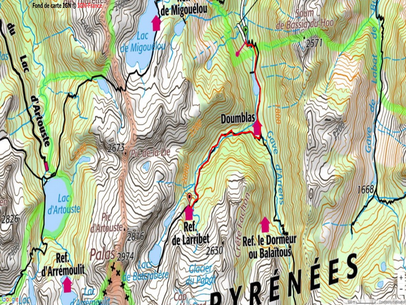 parcours refuge larribet