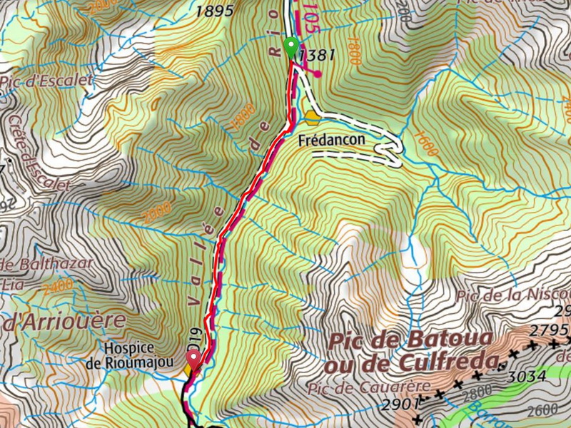 parcours vallee rioumajou